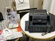 Chanel | Mini 2.55 Black Aged Calfskin Silver - AS0874 - 15.5 × 20 × 6 cm - 5