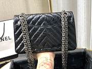 Chanel | Mini 2.55 Black Aged Calfskin Silver - AS0874 - 15.5 × 20 × 6 cm - 3