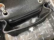 Chanel | Mini 2.55 Black Aged Calfskin Silver - AS0874 - 15.5 × 20 × 6 cm - 2