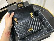 Chanel | Mini 2.55 Black Aged Calfskin Golden - AS0874 - 15.5 × 20 × 6 cm - 6