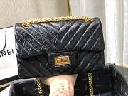 Chanel | Mini 2.55 Black Aged Calfskin Golden - AS0874 - 15.5 × 20 × 6 cm - 3