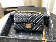 Chanel | Mini 2.55 Black Aged Calfskin Golden - AS0874 - 15.5 × 20 × 6 cm - 2