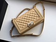 CHANEL | Boy Bag Beige Calfskin - A67086 - 25cm - 6