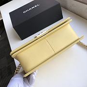 CHANEL | Boy Bag light yellow Calfskin - A67086 - 25cm - 3