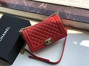 CHANEL | Boy Bag Red Calfskin - A67086 - 25cm - 4