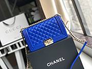 CHANEL | Boy Bag Blue Calfskin - A67086 - 25cm - 1