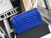 CHANEL | Boy Bag Blue Calfskin - A67086 - 25cm - 5