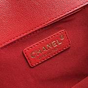 CHANEL | Boy Old Medium Red Chevron - A67086 - 25 × 15 × 7.5 cm - 4