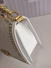 CHANEL | White Quilted Lambskin Top Handle - A67086 - 25cm - 2