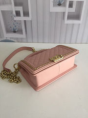 CHANEL | Pink Quilted Lambskin Top Handle - A67086 - 25cm - 5