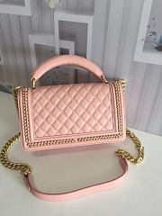 CHANEL | Pink Quilted Lambskin Top Handle - A67086 - 25cm - 4