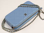 CHANEL | Small Blue Quilted Clutch With Chain - A82527 - 10×19×4cm - 4