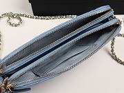 CHANEL | Small Blue Quilted Clutch With Chain - A82527 - 10×19×4cm - 3