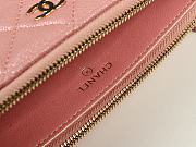 CHANEL | Small Pink Quilted Clutch With Chain - A82527 - 10×19×4cm - 3