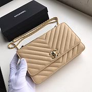 Chanel | Woc Wallet On Chain Beige - A80982 - 19x13.5x3.5cm - 5