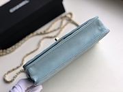 Chanel | Woc Wallet On Chain Light blue - A80982 - 19x13.5x3.5cm - 6