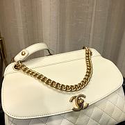 CHANEL | Lambskin Curved Flap Bag White - AS0416 - 24cm - 3