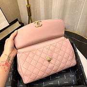 CHANEL | Lambskin Curved Flap Bag Pink - AS0416 - 24cm - 6