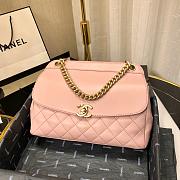 CHANEL | Lambskin Curved Flap Bag Pink - AS0416 - 24cm - 5