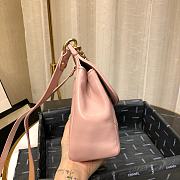 CHANEL | Lambskin Curved Flap Bag Pink - AS0416 - 24cm - 3