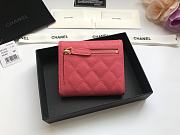 CHANEL | small Pink flap wallet in grain - A82288 - 10.5 x 11.5 x 3cm - 5