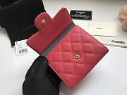 CHANEL | small Pink flap wallet in grain - A82288 - 10.5 x 11.5 x 3cm - 4