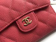 CHANEL | small Pink flap wallet in grain - A82288 - 10.5 x 11.5 x 3cm - 2