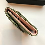 CHANEL | small grass green flap wallet in grain - A82288 - 10.5 x 11.5 x 3cm - 5