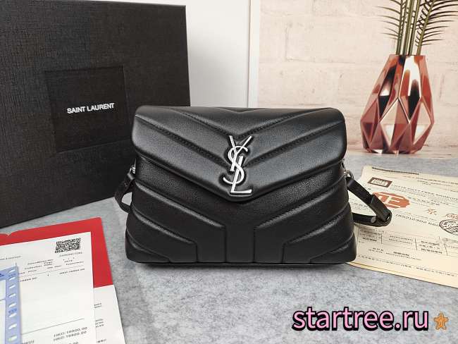 YSL | Toy LOULOU Black Silver - 467072 - 20 x 14 x 7 cm - 1