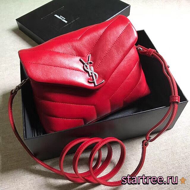 YSL |Toy LOULOU Red Silver - 467072 - 20 x 14 x 7 cm - 1