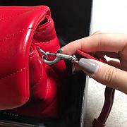 YSL |Toy LOULOU Red Silver - 467072 - 20 x 14 x 7 cm - 6