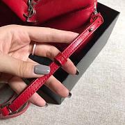 YSL |Toy LOULOU Red Silver - 467072 - 20 x 14 x 7 cm - 5