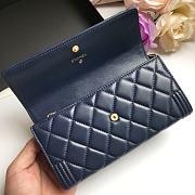 CHANEL | Long Dark Blue Wallet - A80286 - 10.5 × 19 × 3 cm - 3