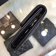 CHANEL | Boy Black Golden Wallet - A80734 - 10.5 × 11.5 × 3 cm - 2