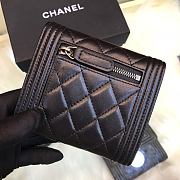 CHANEL | Boy Black Silver Wallet - A80734 - 10.5 × 11.5 × 3 cm - 5