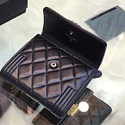 CHANEL | Boy Black Silver Wallet - A80734 - 10.5 × 11.5 × 3 cm - 4