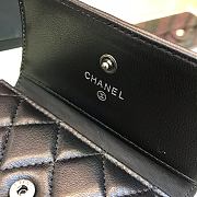 CHANEL | Boy Black Silver Wallet - A80734 - 10.5 × 11.5 × 3 cm - 3