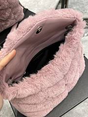 YSL | Loulou Puffer Small shearling Pink Bag - 577476 - 29×17×11cm - 2
