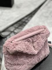 YSL | Loulou Puffer Small shearling Pink Bag - 577476 - 29×17×11cm - 4