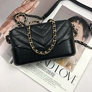 CHANEL | Gabrielle Clutch Black - A94505 - 18 x 6 x 11 cm - 5