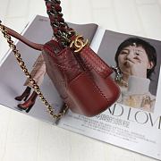 CHANEL | Gabrielle Clutch Dark Red - A94505 - 18 x 6 x 11 cm - 4