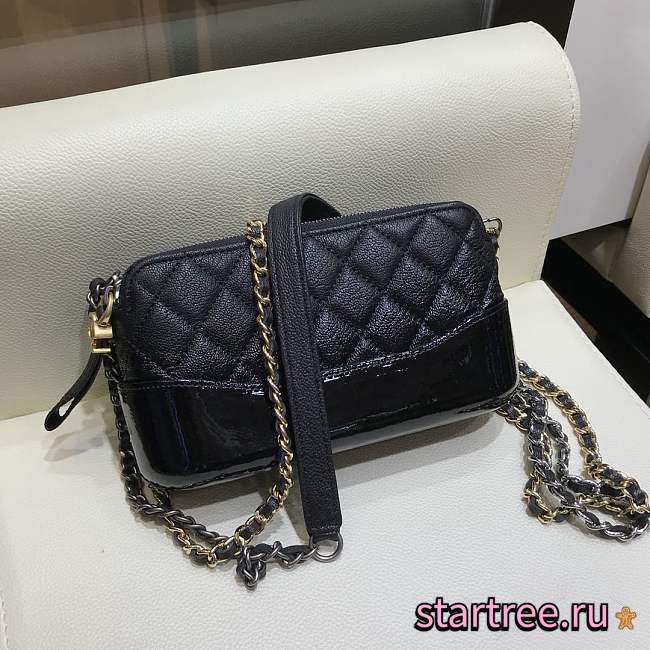 CHANEL | Gabrielle Clutch Dark Black In Grain- A94505 - 18 x 6 x 11 cm - 1