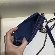 CHANEL | Gabrielle Clutch Dark Blue in Grain - A94505 - 18 x 6 x 11 cm - 5