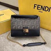 Fendi | KAN U Medium Brown/Black - 25x18.5x11cm - 1