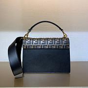 Fendi | KAN U Black leather bag - 8BT315 - 25x18x10.5cm - 2