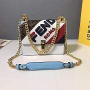 Fendi |  Kan I Mania White Bag - 19cm - 1