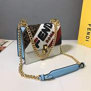 Fendi |  Kan I Mania White Bag - 19cm - 6