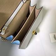 Fendi |  Kan I Mania White Bag - 19cm - 3