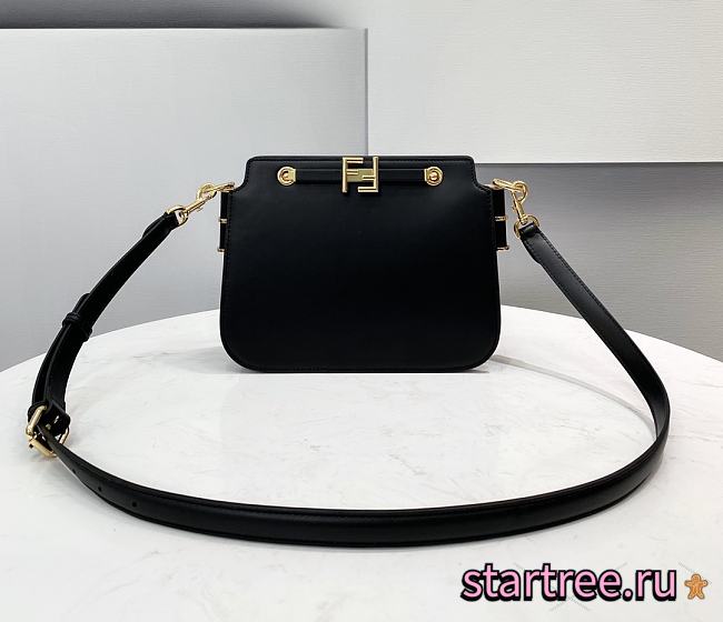 Fendi | TOUCH Black leather bag - 8BT349 - 26.5 x 10 x 19cm - 1