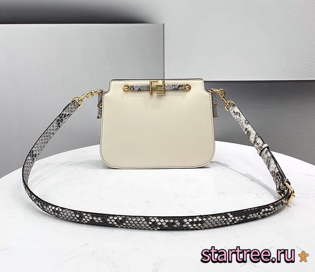 Fendi | TOUCH White Python bag - 8BT349 - 26.5 x 10 x 19cm - 1